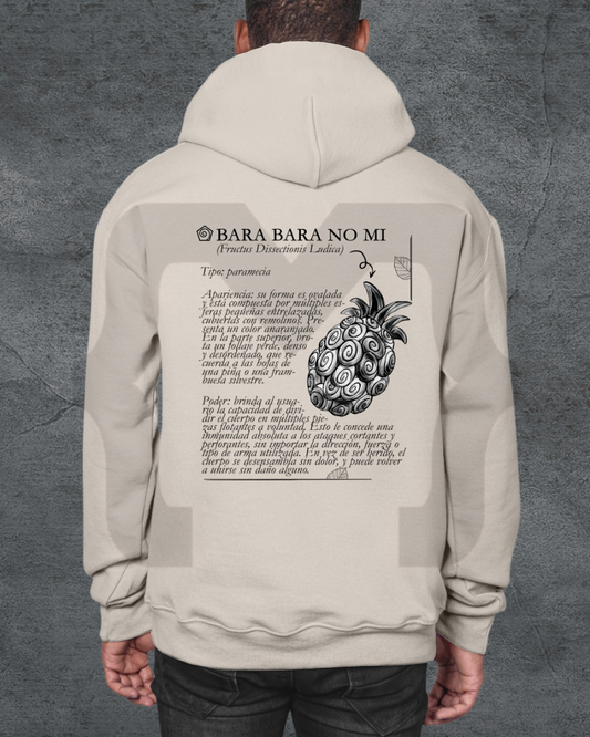 Hoodie Devil Fit "Fruta del Diablo" Bara Bara no mi