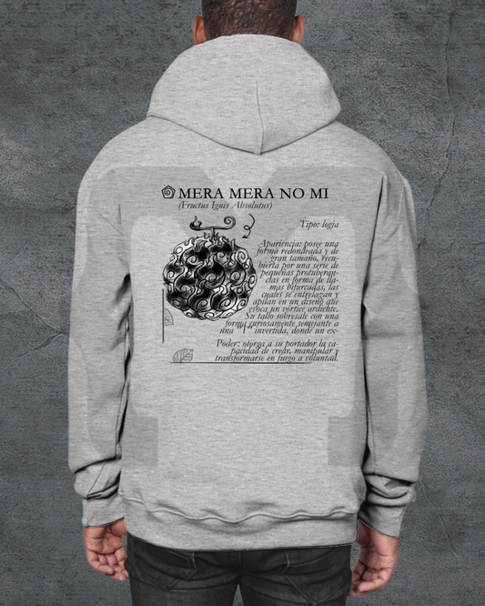 Hoodie Devil Fit "Fruta del Diablo" Mera Mera no mi