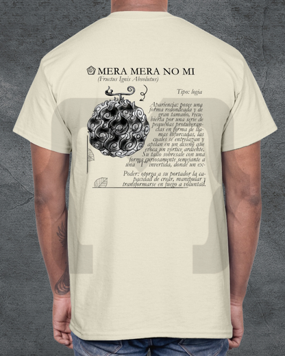 Remera Devil Fit "Frutas del Diablo" Mera Mera no mi