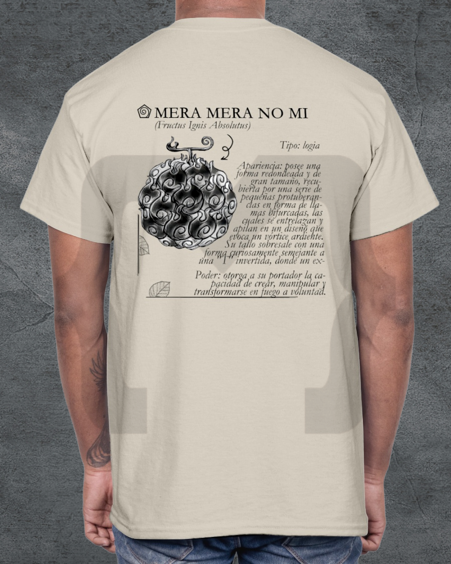 Remera Devil Fit "Frutas del Diablo" Mera Mera no mi