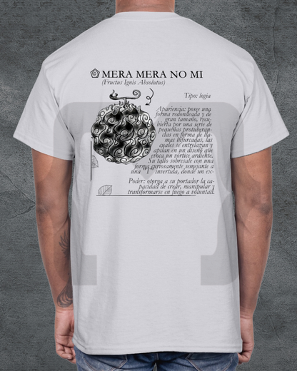 Remera Devil Fit "Frutas del Diablo" Mera Mera no mi