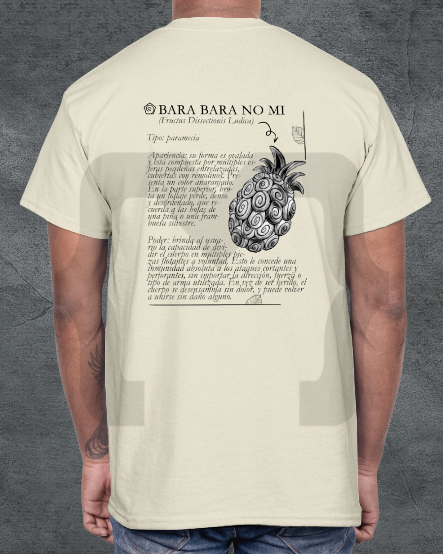 Remera Devil Fit "Frutas del Diablo" Bara Bara no mi