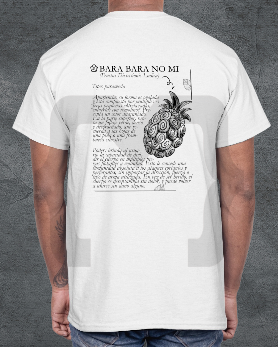 Remera Devil Fit "Frutas del Diablo" Bara Bara no mi