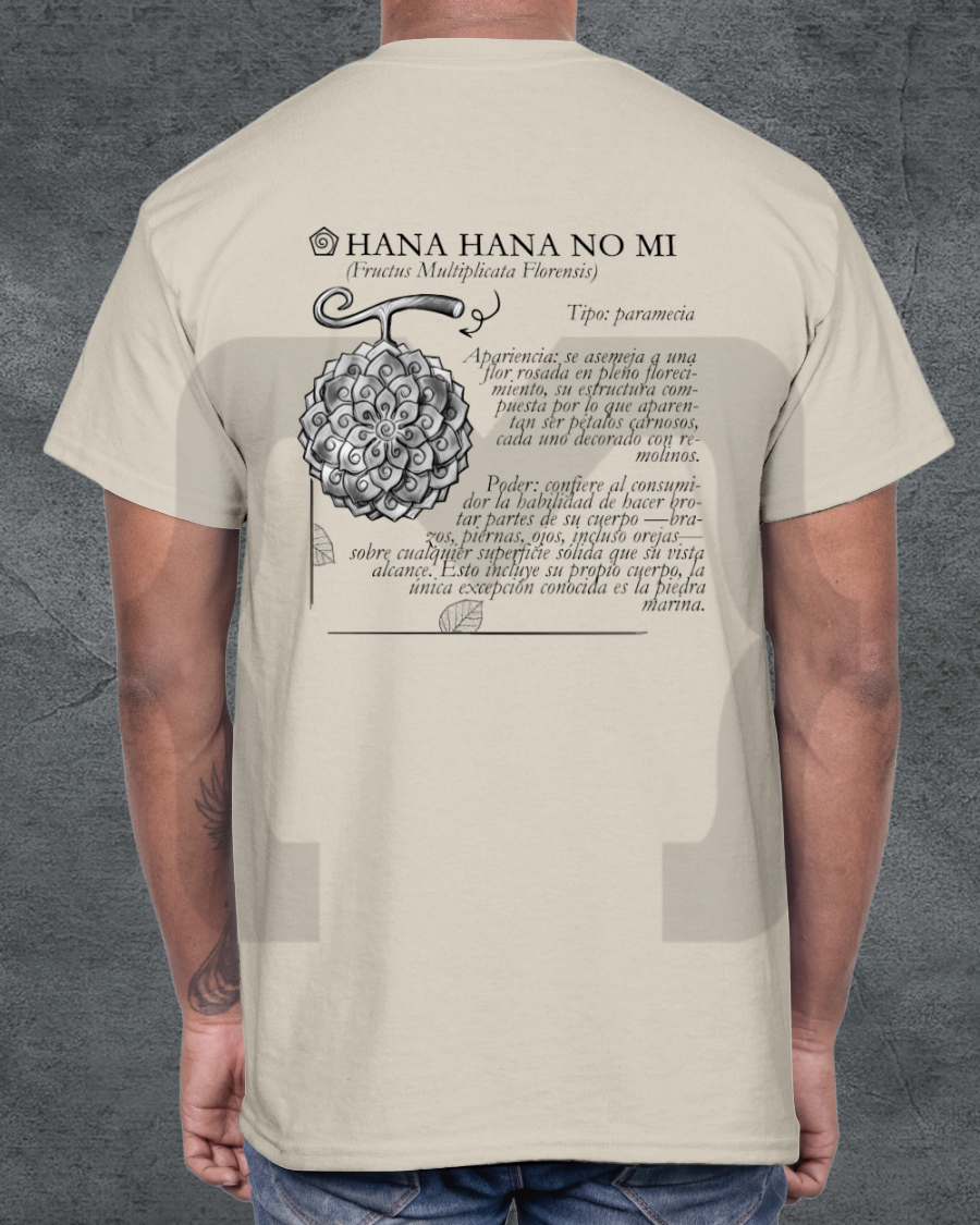 Remera Devil Fit "Frutas del Diablo" Hana Hana no mi