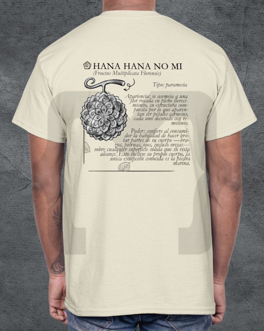 Remera Devil Fit "Frutas del Diablo" Hana Hana no mi