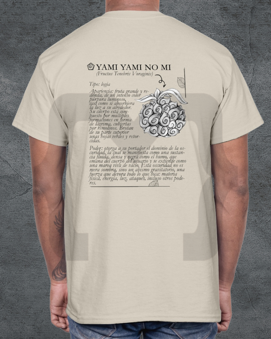 Remera Devil Fit "Frutas del Diablo" Yami Yami no mi