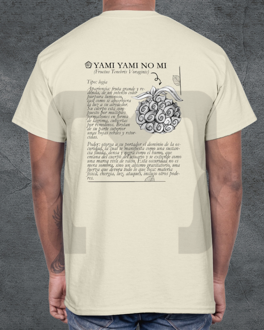Remera Devil Fit "Frutas del Diablo" Yami Yami no mi