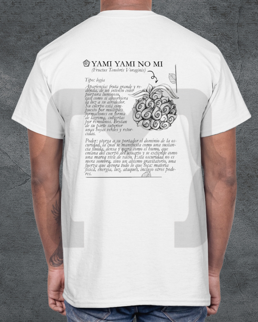 Remera Devil Fit "Frutas del Diablo" Yami Yami no mi