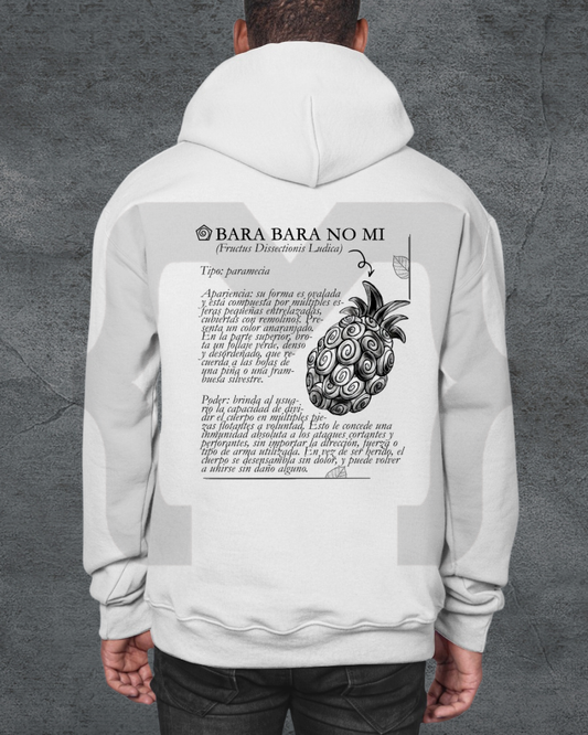 Hoodie Devil Fit "Fruta del Diablo" Bara Bara no mi