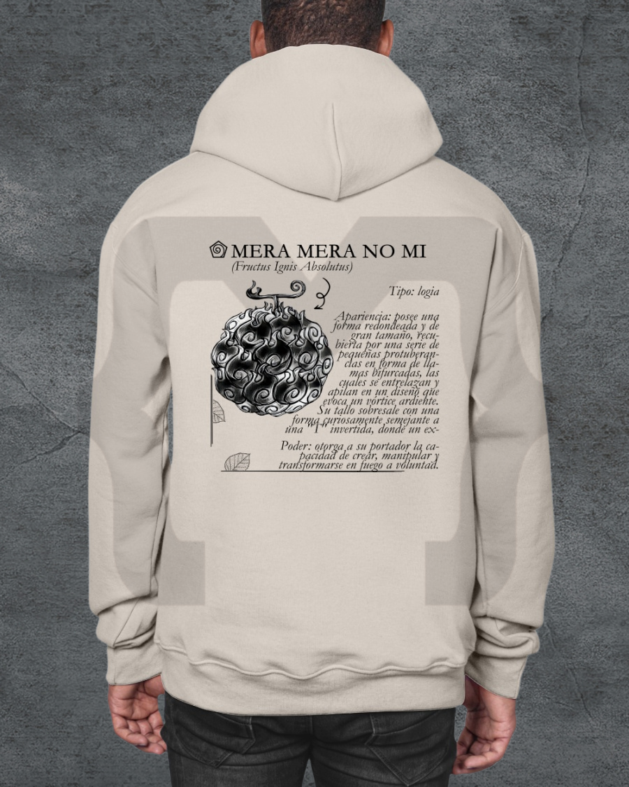 Hoodie Devil Fit "Fruta del Diablo" Mera Mera no mi