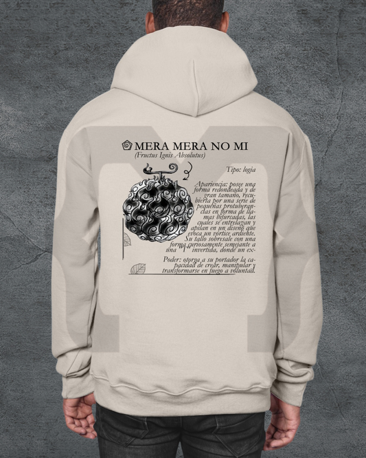 Hoodie Devil Fit "Fruta del Diablo" Mera Mera no mi