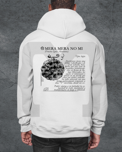 Hoodie Devil Fit "Fruta del Diablo" Mera Mera no mi