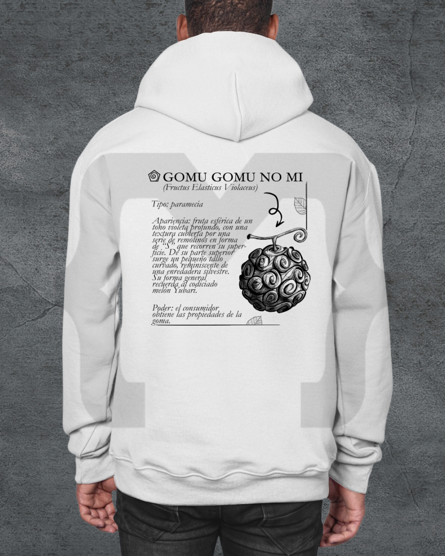 Hoodie Devil Fit "Fruta del Diablo" Gomu Gomu no mi