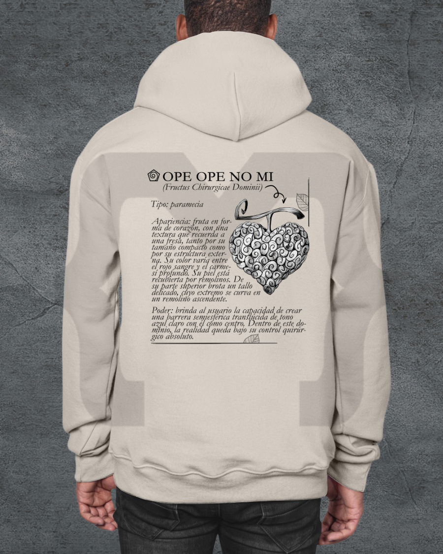 Hoodie Devil Fit "Fruta del Diablo" Ope Ope no mi