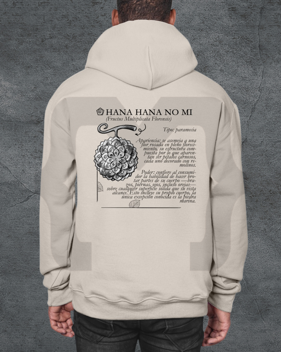 Hoodie Devil Fit "Fruta del Diablo" Hana Hana no mi