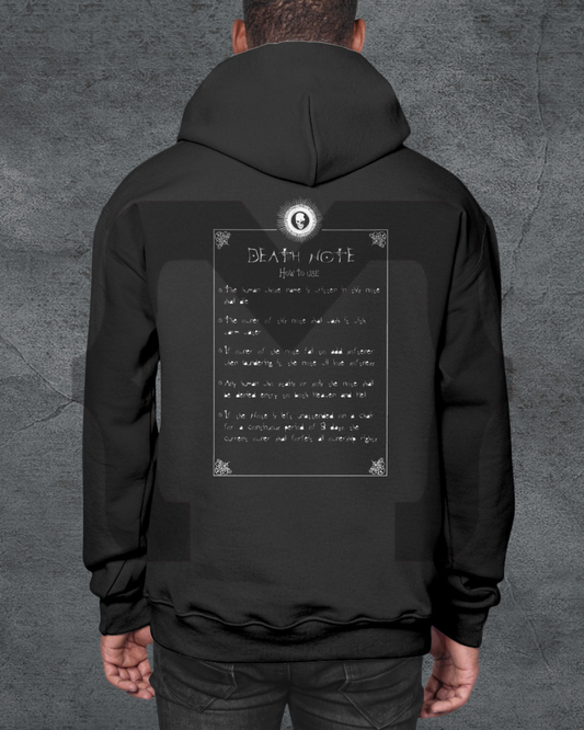 Hoodie Death Note "How to use"