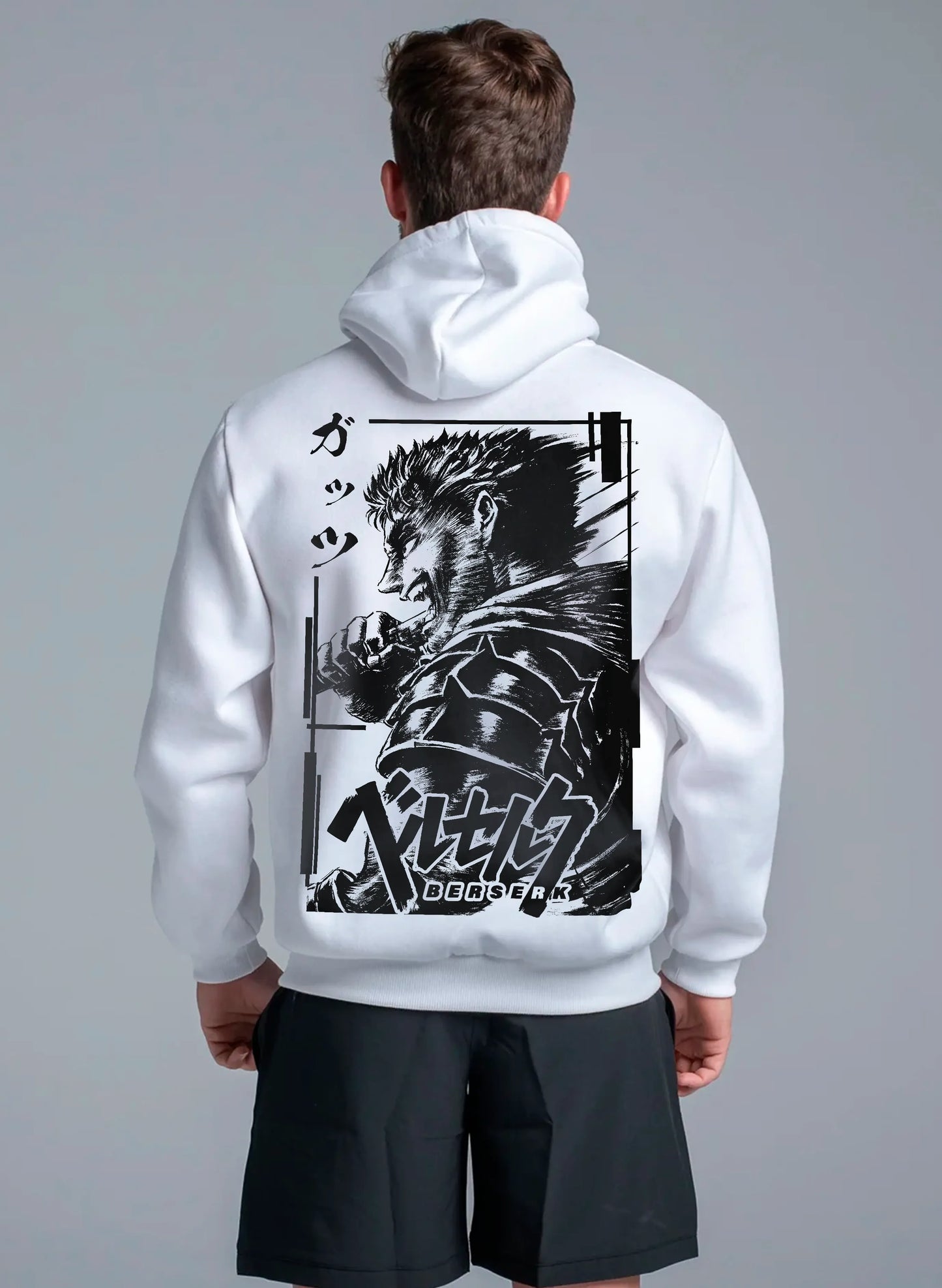 Hoodie Berserk "Guts" White