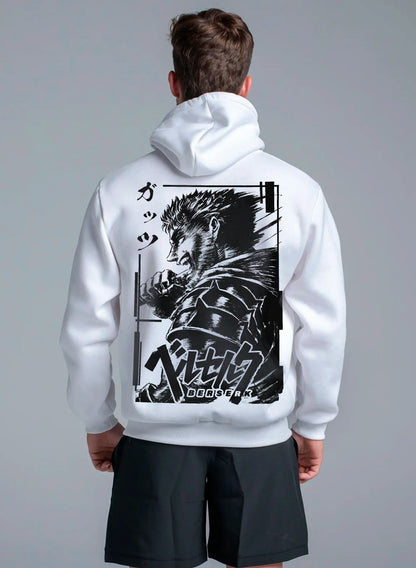Hoodie Berserk "Guts" White
